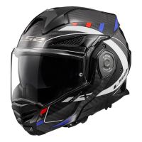 LS2 FF901 ADVANT-X CARBON FUTURE překlápěcí helma bílá/modrá